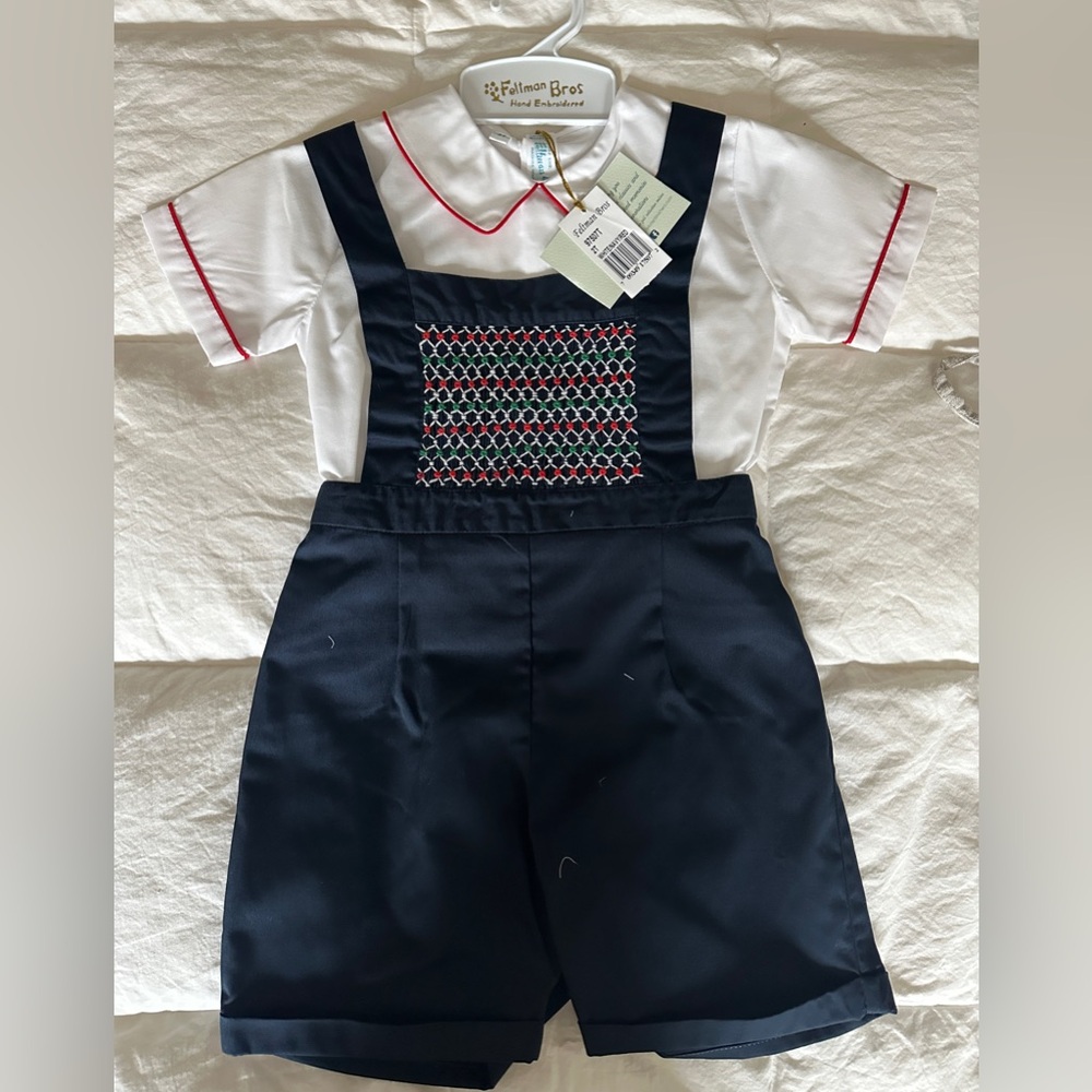 Feltman Brothers Holiday Overall Set 2T
